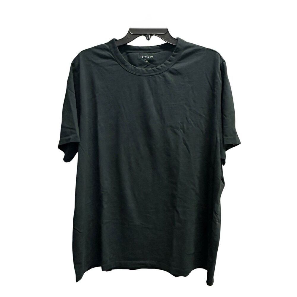 Mott And Bow Classic Crew Driggs Tee Mens XXL Black Premium Tee Cotton Tshirt SS